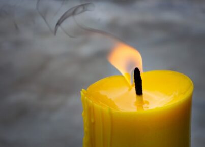 candle-is-ignitable-wick-embedded-wax